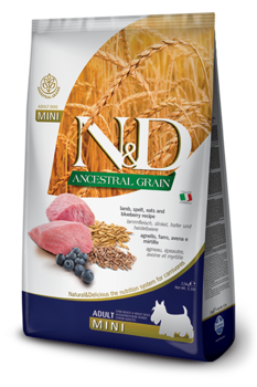 Farmina N&D Ancestral Grain Canine Lamb & Blueberry Adult Mini