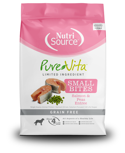 PureVita™ Grain Free Salmon & Peas Formula Small Bites Dog Food