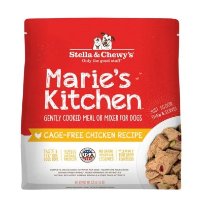 Stella & Chewy's Marie's Kitchen Cage-Free Chicken Recipe Gently Cooked Meal or Mixer for Dogs