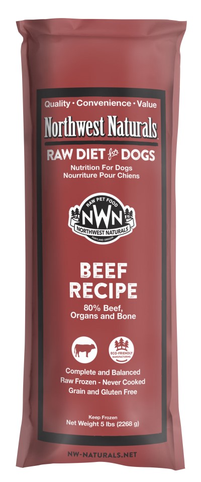 Northwest Naturals Frozen Chubs for Dogs-Beef Recipe