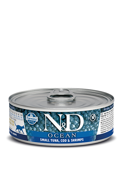 Farmina N&D Feline Tuna, Cod, & Shrimp Adult Wet Food