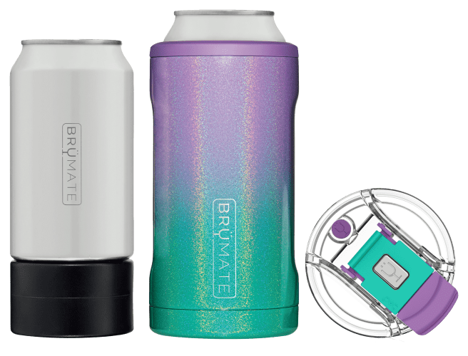 BrüMate Hopsulator Trio Can Cooler-Glitter Mermaid