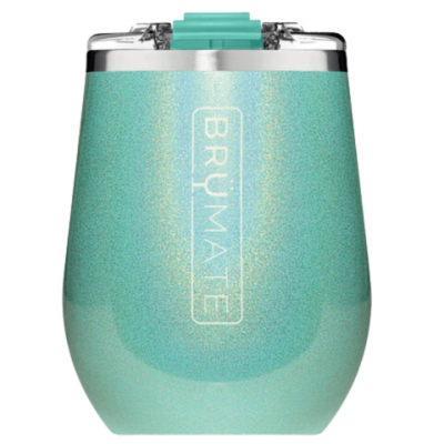 BrüMate Uncork'd XL Wine Tumbler-Glitter Peacock - MUV Collection