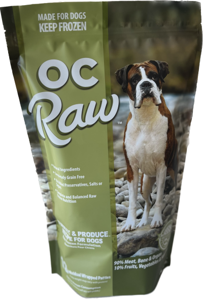 OC Raw Turkey & Produce Recipe for Dogs