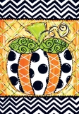 Custom Decor Patterned Pumpkin Fall Garden Flag