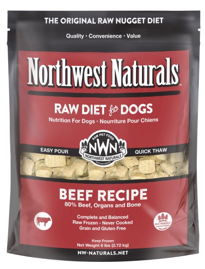 Northwest Naturals Frozen Original Raw Nuggets for Dogs-Beef Recipe