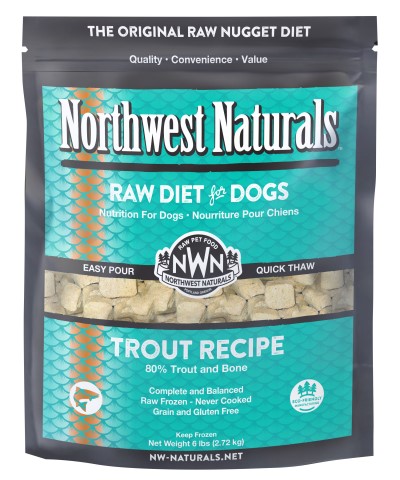 Northwest Naturals Frozen Original Raw Nuggets for Dogs-Trout Recipe