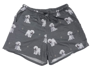 Comfies Dog Breed Lounge Shorts for Women-Bichon Frise