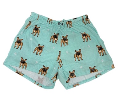 Comfies Dog Breed Lounge Shorts for Women-French Bulldog