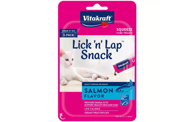 Vitakraft® Lick 'n' Lap™ Snack-Salmon Flavor, 5 Pack