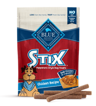 BLUE™ Stix Chicken Recipe Pepperoni-Style Dog Treats