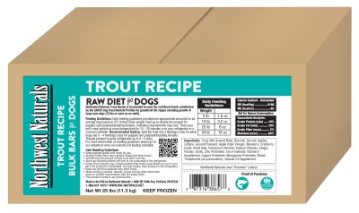 Northwest Naturals Frozen Dinner Bars for Dogs-Trout Recipe