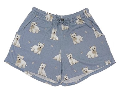Comfies Dog Breed Lounge Shorts for Women-Westie