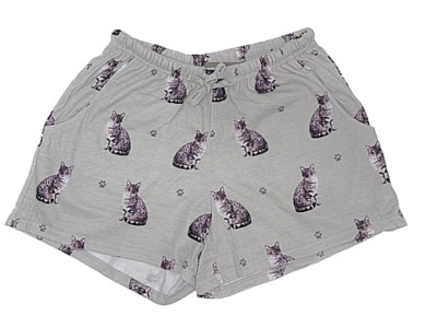 Comfies Dog Breed Lounge Shorts for Women-Tabby Cat