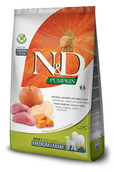 Farmina N&D Grain Free Canine Boar & Apple Adult Medium & Maxi