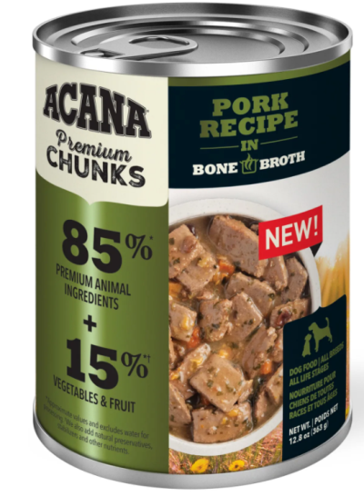 ACANA Premium Chunks, Pork Recipe in Bone Broth-Wet Dog Food