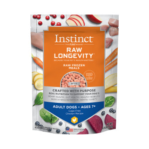 Nature's Variety Instinct® Raw Longevity™ Frozen Bites Cage-Free Chicken Recipe for Adult Dogs Ages 7+