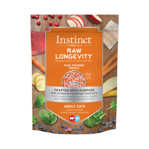 Nature's Variety Instinct® Raw Longevity™ Frozen Bites Grass-Fed Beef & Wild-Caught Cod Recipe for Adult Cats