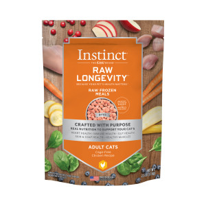Nature's Variety Instinct® Raw Longevity™ Frozen Bites Cage-Free Chicken Recipe for Adult Cats
