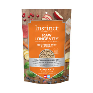 Nature's Variety Instinct® Raw Longevity 100% Freeze-Dried Raw Meals Grass-Fed Beef & Wild-Caught Cod Recipe for Adult Cats