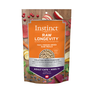 Nature's Variety Instinct® Raw Longevity 100% Freeze-Dried Raw Meals Grass-Fed Beef Recipe for Adult Cats 7+