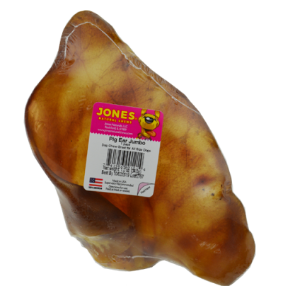 Jones Natural Chews Pig Ear Jumbo Pork Ear