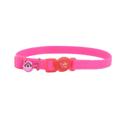 Safe Cat Adjustable Snag-Proof Breakaway Collar-Neon Pink