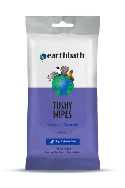 earthbath® Tushy Wipes-Rosemary & Chamomile