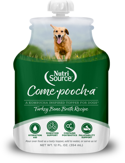 NutriSource Come-Pooch-A Turkey Bone Broth Recipe for Dogs