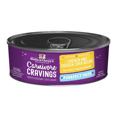 Stella & Chewy's Carnivore Cravings Purrfect Paté Chicken & Chicken Liver Recipe Canned Cat Food