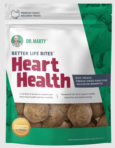 Dr. Marty Better Life Bites Heart Health Freeze-Dried Raw Premium Turkey Wellness Treats