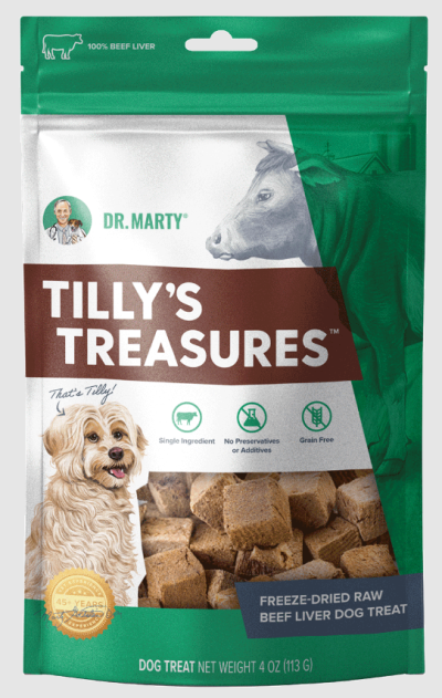 Dr. Marty Tilly's Treasures Freeze-Dried Raw Beef Liver Dog Treats