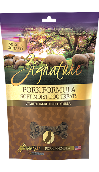 Zignature Pork Formula Soft Moist Dog Treats