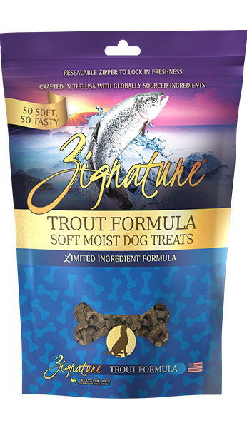 Zignature Trout Formula Soft Moist Dog Treats