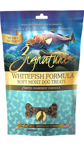 Zignature Whitefish Formula Soft Moist Dog Treats
