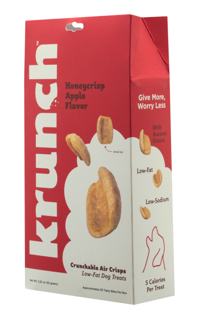 krunch™ Crunchable Air Crisps Low-Fat Dog Treats-Honeycrisp Apple Flavor