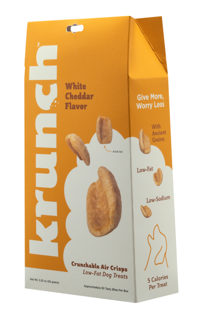 krunch™ Crunchable Air Crisps Low-Fat Dog Treats-White Cheddar Flavor