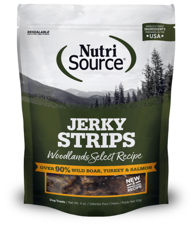 NutriSource Healthy Jerky Treats for Dogs-Woodlands Select Recipe