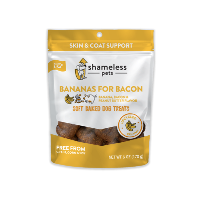 Shameless Pets Bananas for Bacon Soft-Baked Dog Treats