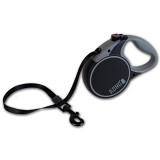 KONG Terrain Reflective Retractable Dog Leash-Black