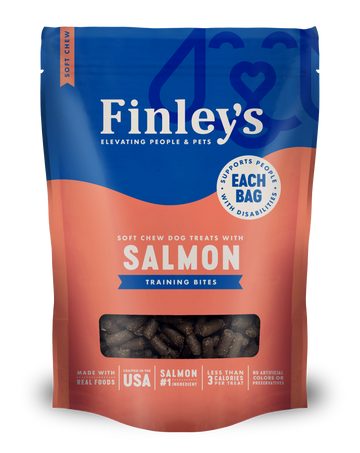 Finley's Salmon Recipe Soft Chew Training Bites Dog Treats
