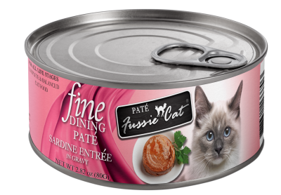Fussie Cat Fine Dining Pate Sardine Entree in Gravy Cat Food