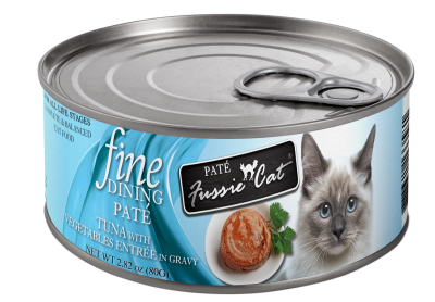 Fussie Cat Fine Dining Pate Tuna with Vegetables Entree in Gravy Cat Food