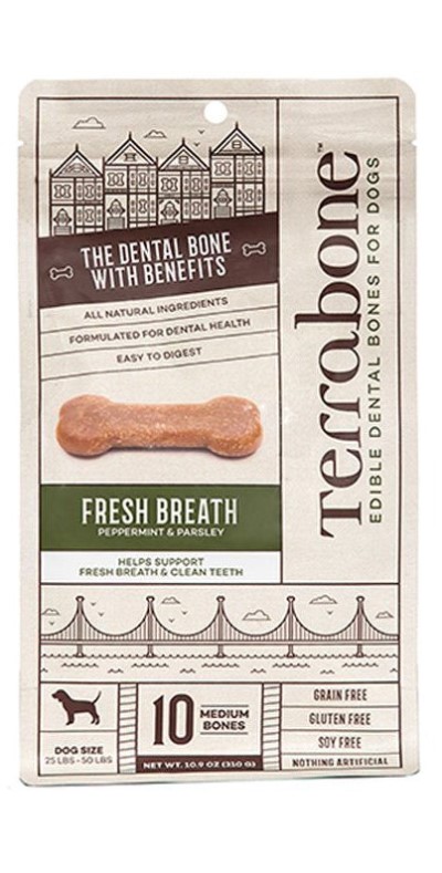 Terrabone Edible Dental Bones for Dogs-Medium