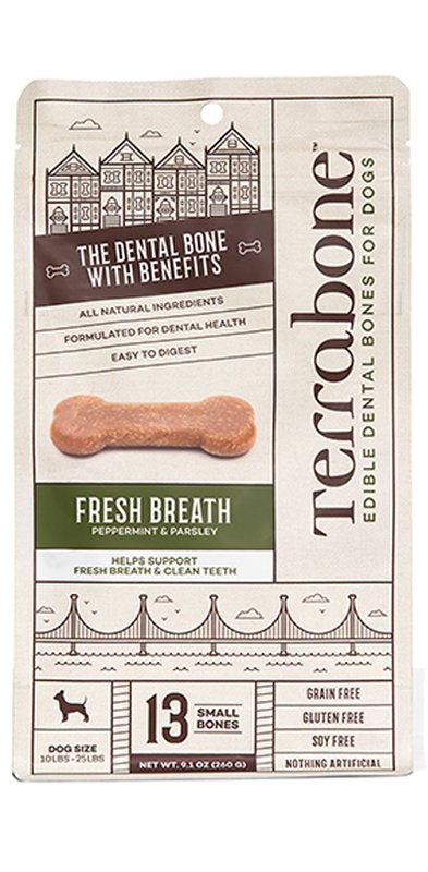 Terrabone Edible Dental Bones for Dogs-Small