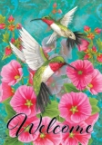 Briarwood Lane Hummingbird Dance Garden Flag