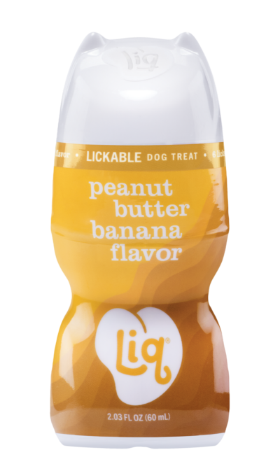 Liq Peanut Butter Banana Flavor Lickable Dog Treat