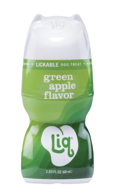 Liq Green Apple Flavor Lickable Dog Treat