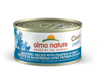 Almo Nature Classic Complete Mackerel Recipe with Pumpkin in Gravy Cat Food
