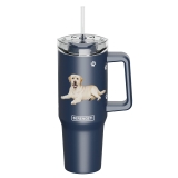 E&S Serengeti 40 oz Ultimate Stainless Steel Hot & Cold Tumbler-Yellow Labrador